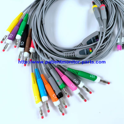 EDAN ECG CABLE 18-Lead 4MM Banana IEC Reusable REF EL16DIB181 IPN 01.57.471394