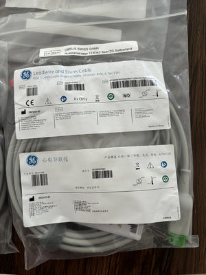 GE Leadwire And Trunk Cable  REF: 5831398 ECG 3 LEAD CABLE UNDETACHABLE GRABBER AHA 4.7M 15FT