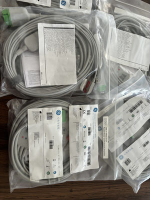 GE Leadwire And Trunk Cable  REF: 5831398 ECG 3 LEAD CABLE UNDETACHABLE GRABBER AHA 4.7M 15FT