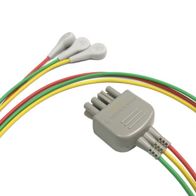 BR-913P NIHON KOHDEN K910A 3 Lead Cable Lot 405585765