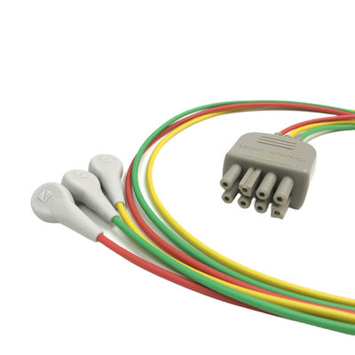 BR-913P NIHON KOHDEN K910A 3 Lead Cable Lot 405585765