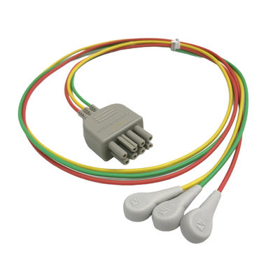 BR-913P NIHON KOHDEN K910A 3 Lead Cable Lot 405585765