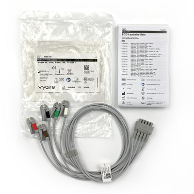 GE  Ref:412681-001  Multi-Link ECG Leadwire Group Set ,5 -Lead ,Grabber ,AHA 74 CM /29 IN