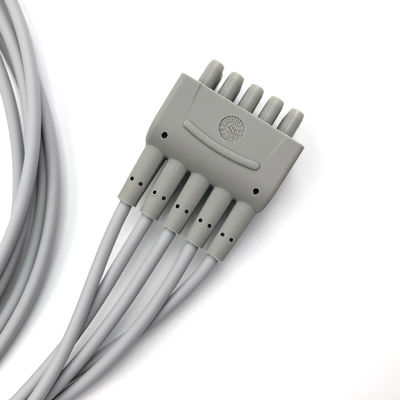 GE  Ref:412681-001  Multi-Link ECG Leadwire Group Set ,5 -Lead ,Grabber ,AHA 74 CM /29 IN