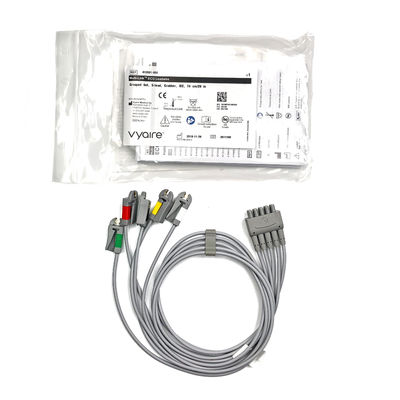 GE  Ref:412681-003  Multi-Link ECG Leadwire Group Set ,5 -Lead ,Grabber ,IEC 74 CM /29 IN