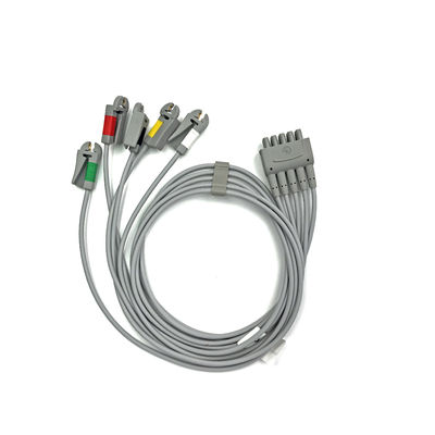 GE  Ref:412681-003  Multi-Link ECG Leadwire Group Set ,5 -Lead ,Grabber ,IEC 74 CM /29 IN