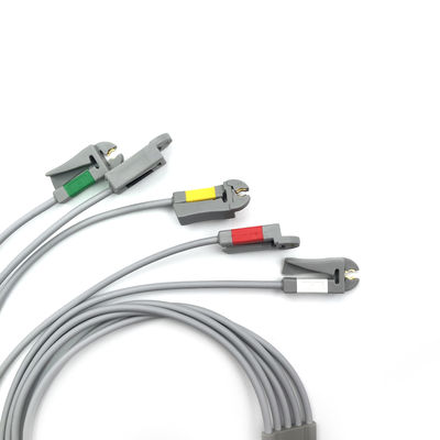 GE  Ref:412681-003  Multi-Link ECG Leadwire Group Set ,5 -Lead ,Grabber ,IEC 74 CM /29 IN