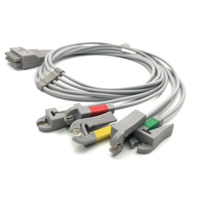 GE  Ref:412681-003  Multi-Link ECG Leadwire Group Set ,5 -Lead ,Grabber ,IEC 74 CM /29 IN