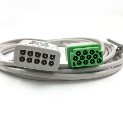 GE  Ref:2017003-001  Multi-Link ECG Care Cable ,3/5 -Lead ,AHA 3.6M /12FT