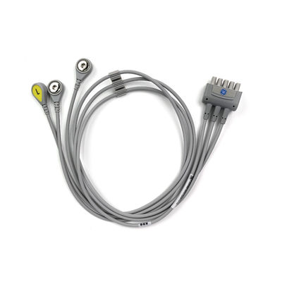 GE REF:2106385-003  ECG Leadwire Set ,3-lead ,Snap ,IEC ,74CM/29IN