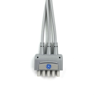 GE REF:2106385-003  ECG Leadwire Set ,3-lead ,Snap ,IEC ,74CM/29IN