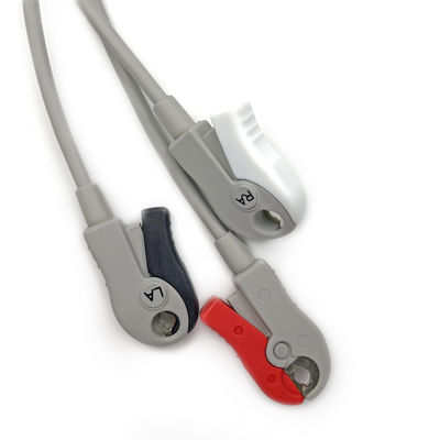 5831398 Leadwire And Trunk Cable ECG 3 Lead Cable Undetachable ,Grabber ,AHA ,4.7M/15 FT
