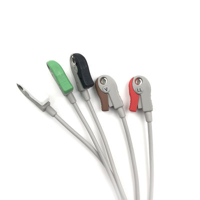 5831400 Leadwire And Trunk Cable ECG 5 Lead Cable Undetachable ,Grabber ,AHA ,4.7M/15 FT