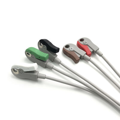 5831400 Leadwire And Trunk Cable ECG 5 Lead Cable Undetachable ,Grabber ,AHA ,4.7M/15 FT