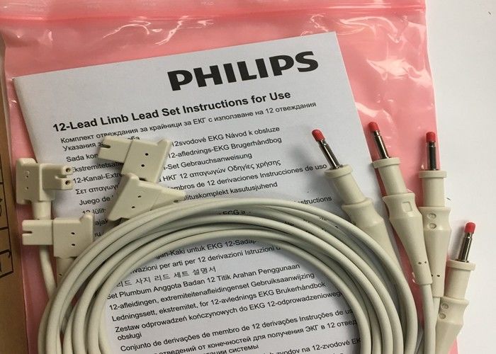 1M 12 Lead ECG Limb Leads 989803151711 For PHLIP TC30 TC50 TC70 Patient Monitor