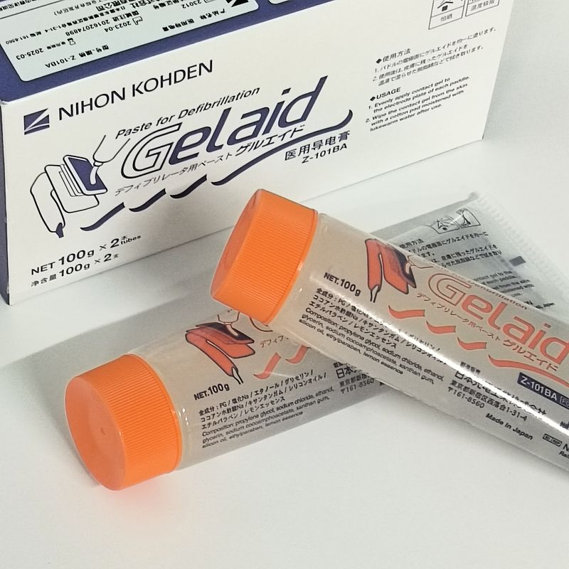 Nihon Kohden Japan Photoelectric Defibrillator Medical Conductive Paste 100G Two Box Z-101