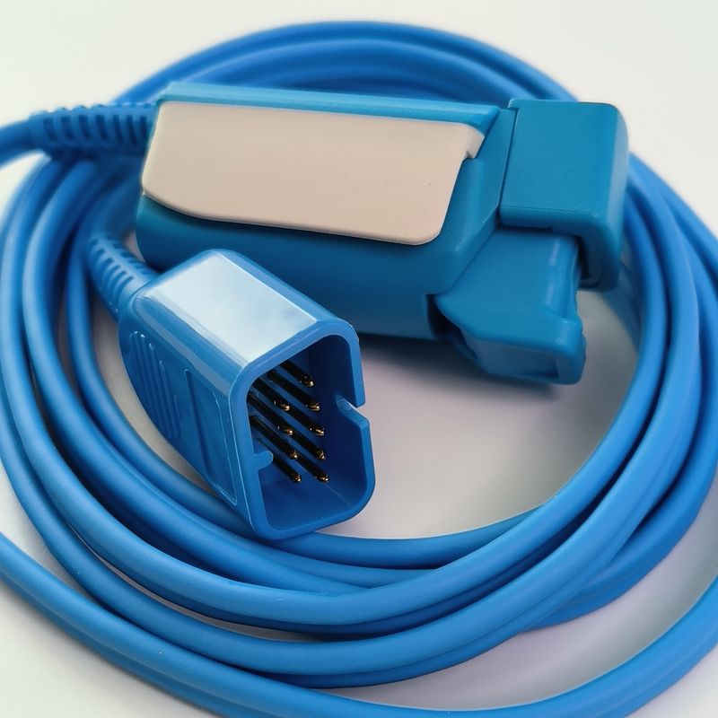 NIHON KOHDEN Patient Monitor Finger Probe Adult SpO2 Clip P225F MODEL:TL-201T  L 1.6m
