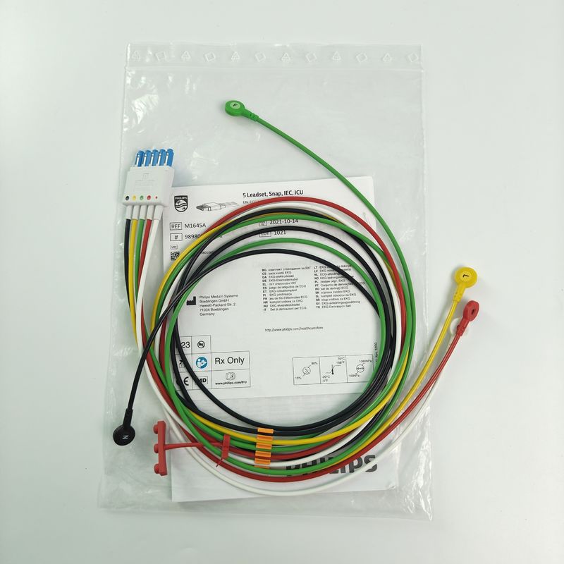 Original Patient Monitor Accessories CBL 5 Leadset Snap IEC ICU REF M1645A 989803145001