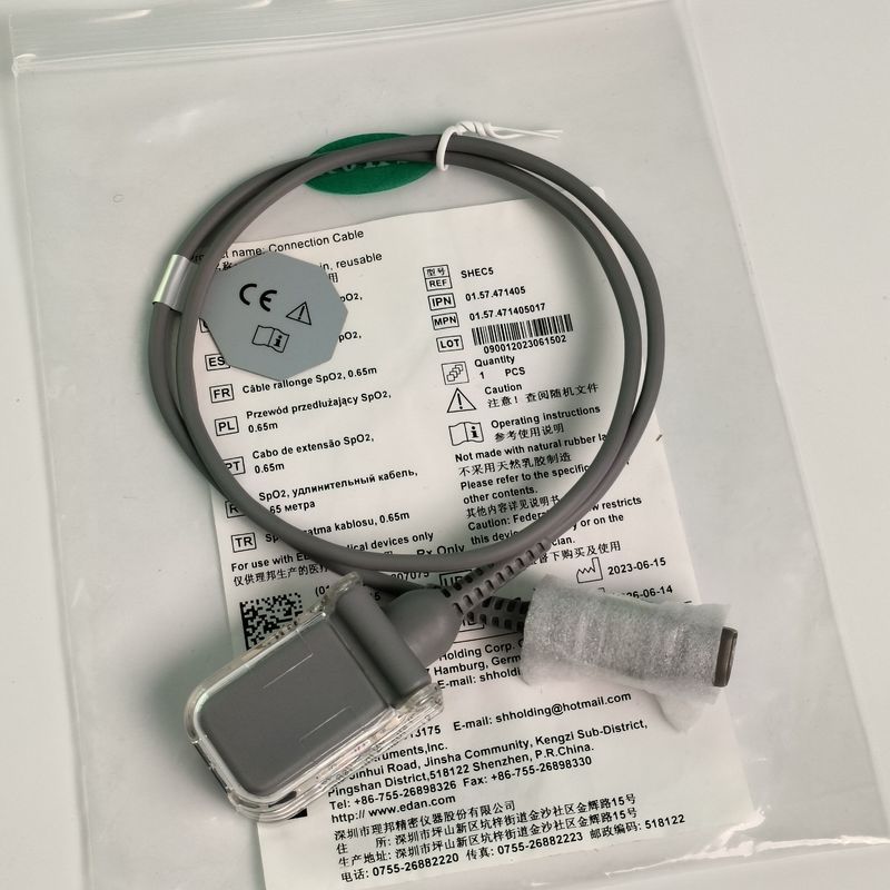 Original IT20 Telemetry Blood Oxygen Transfer Extension Cable Adapter Cable D Head 7 Pins 0.65 Meters REF SHEC5