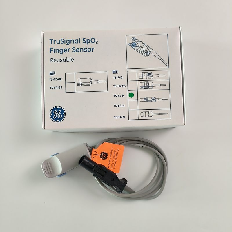 GE Original Datex-Ohmeda TruSignal SpO2 Finger Sensor Reusable. REF: TS-F1-H