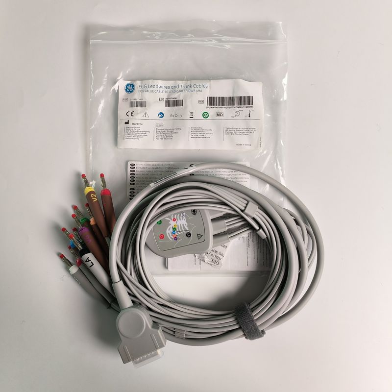 Electrocardiogram Machine Integrated 12 Lead Wire 15 Pin Banana Head 4.0 Chest Guide 3.2M