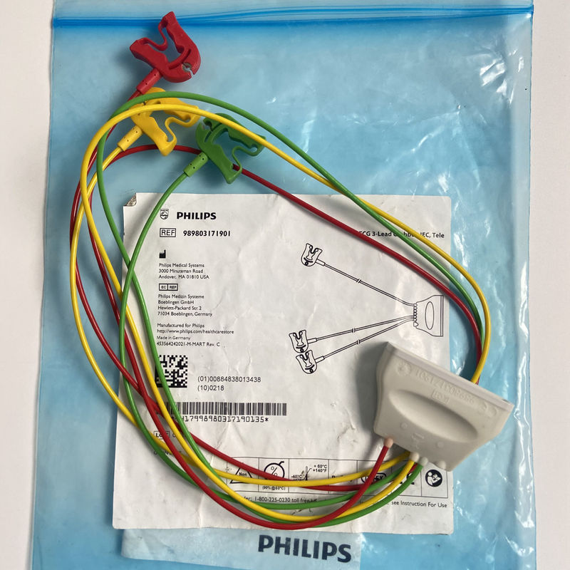 Telemetry Three Lead European Standard Clamp ECG 3-Lead Grabber IEC  Tele  REF：989803171901