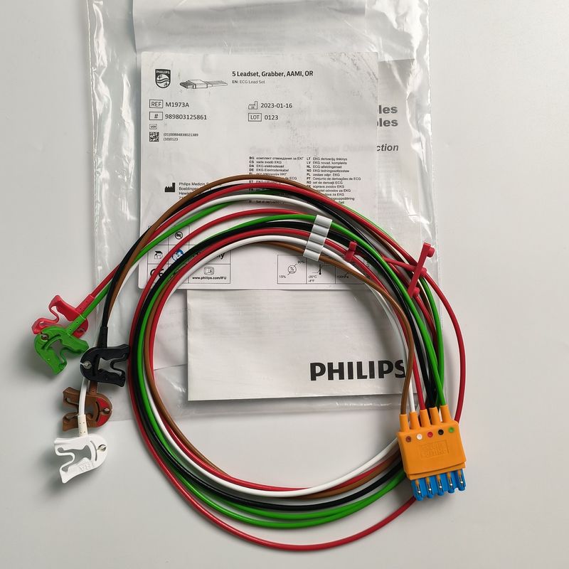 PHILIP Original CBL 5 Leadset, Grabber, AAMI, OR.  REF M1973A Or 989803125861