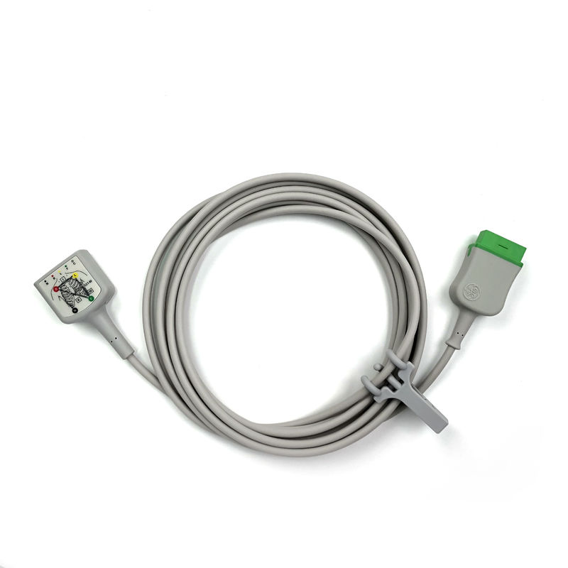 GE Ref:2106305-003  ECG Trunk Cable 3/5 lead IEC ,3.6m/12ft
